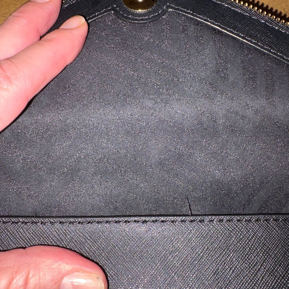 NWOT Rebecca Minkoff Black Saffiano Leather Clutch. - Picture 5 of 9